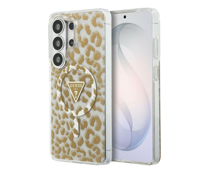 Etui do telefonów Guess Etui Leopard Print Triangle MagSafe do Galaxy S26 Ultra